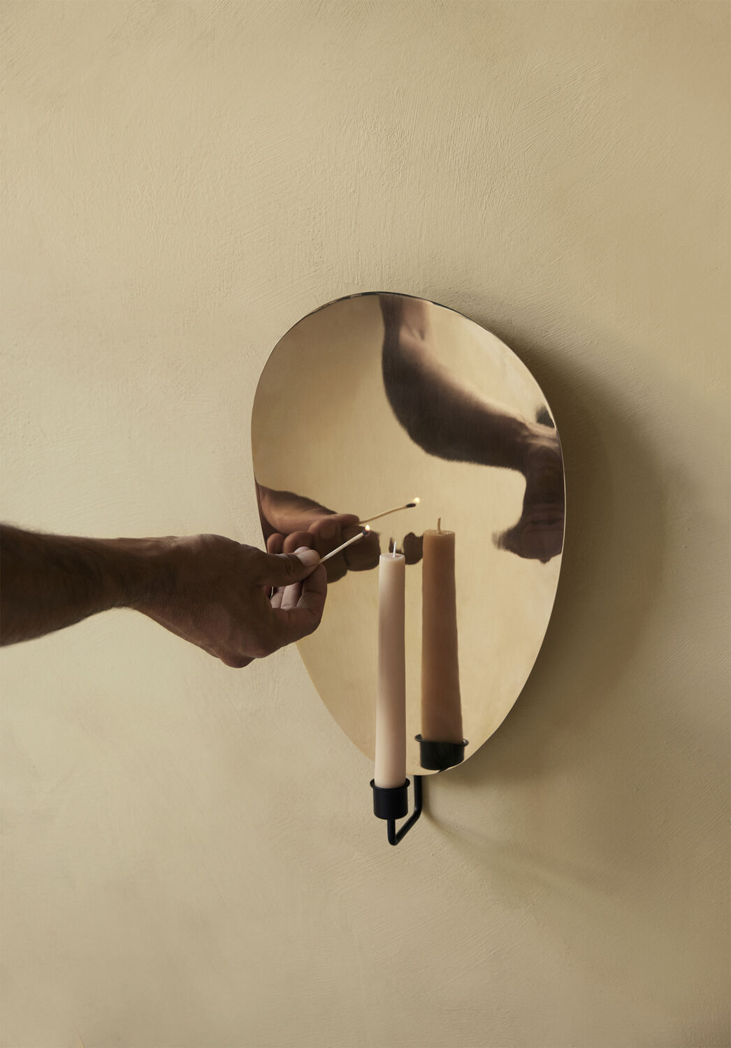 Flambeau CH, H40, Wall, Black/Polis