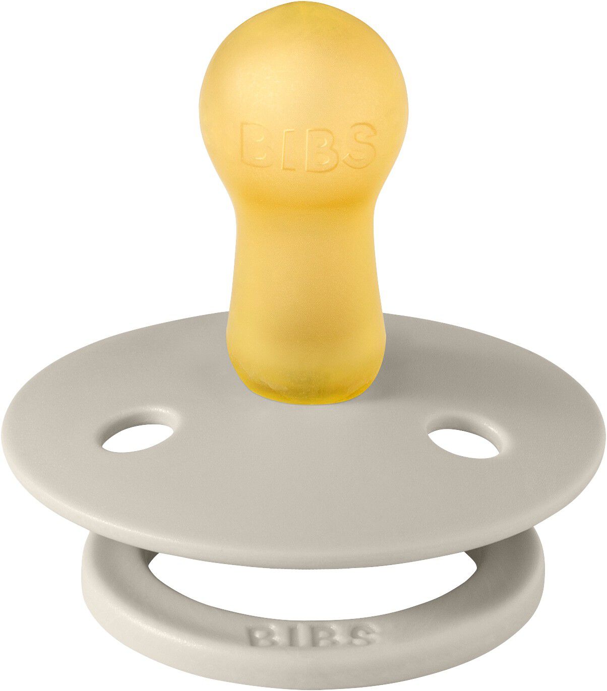 BIBS Pacifier Studio Colour Block Latex Size 2 Sand/Ivory