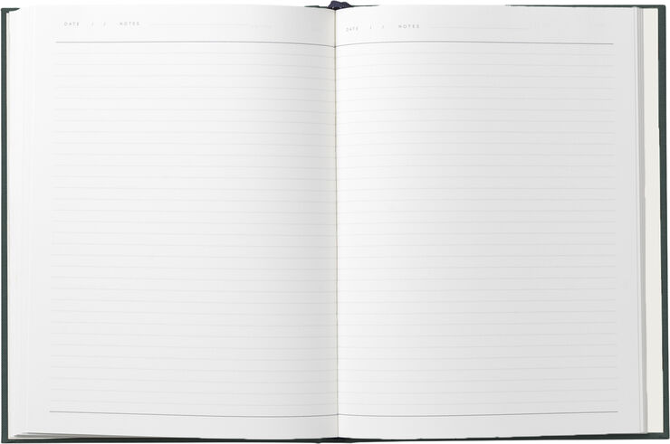 Business Notesbog med dagsplan og mødereferat, Grøn