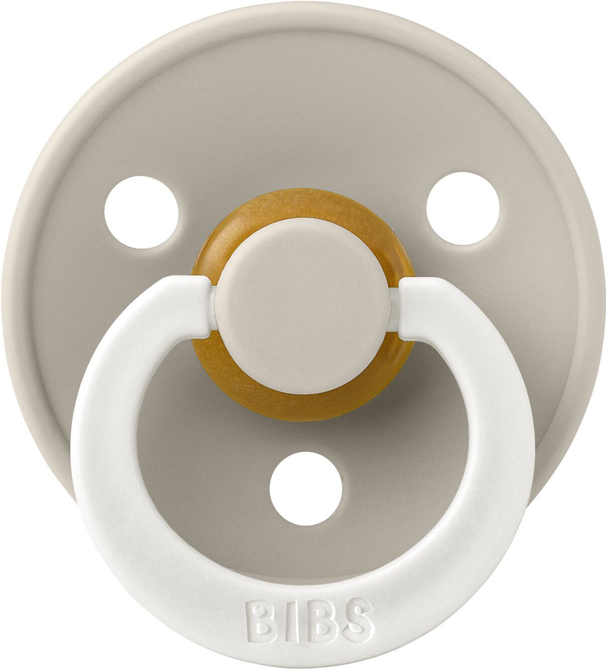 BIBS Pacifier Colour Latex Size 1 Sand GLOW