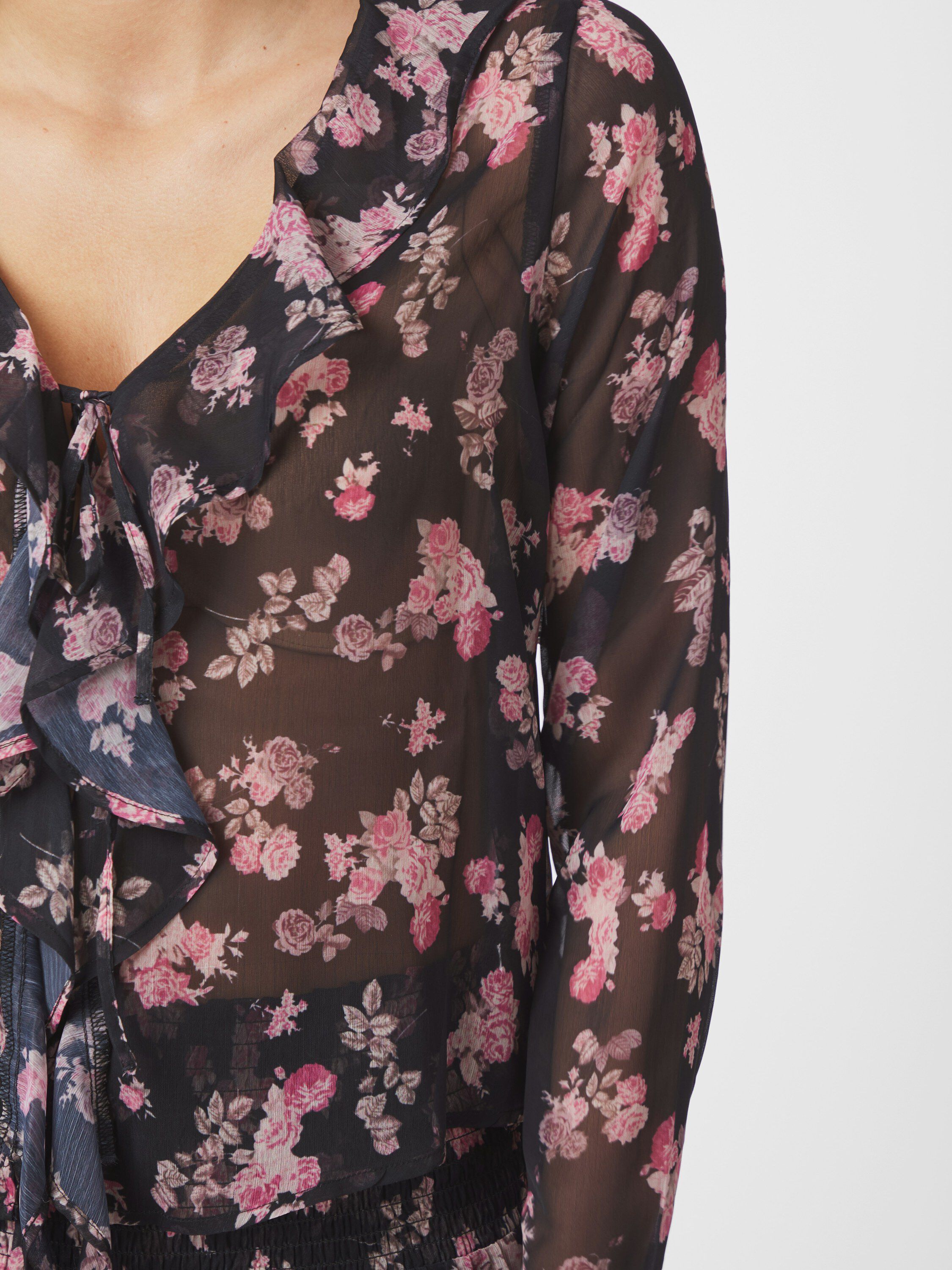 Anika Marigold Print Blouse
