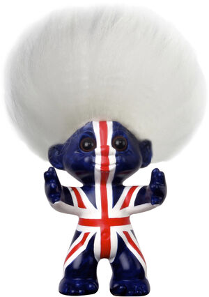 Lykketrold, Union Jack, 9 cm