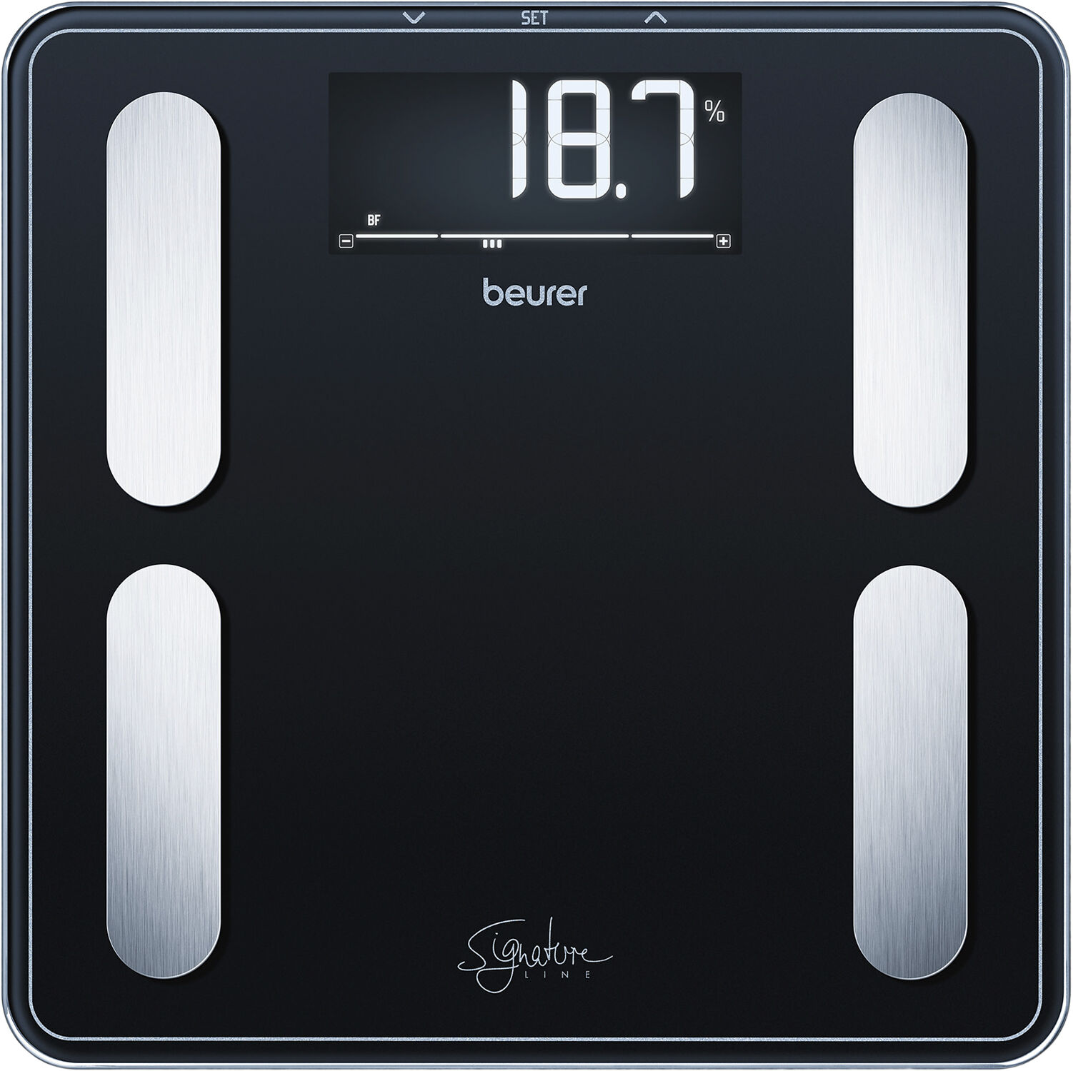 Kropsanalysevekt i svart BF 400