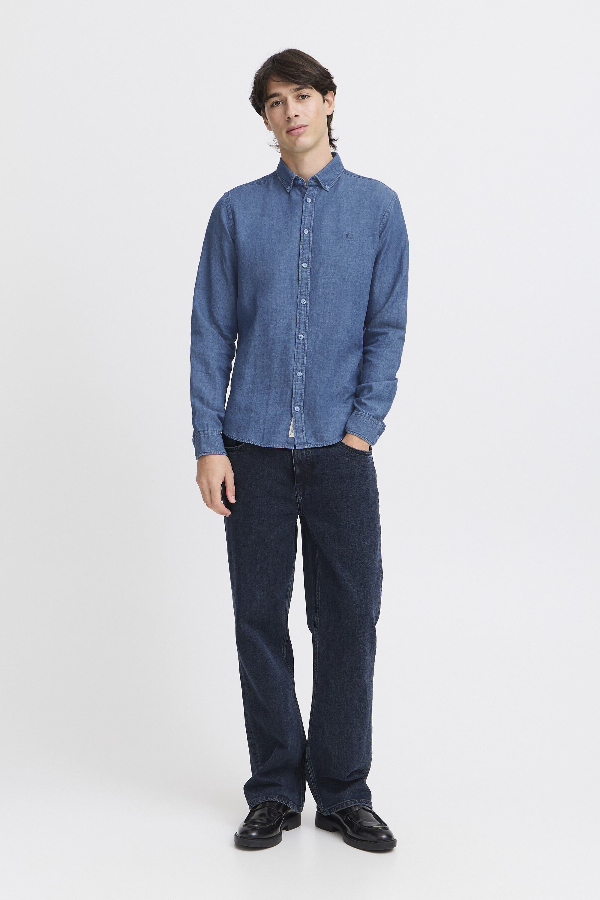CFHAMILTON LS BD linen mix shirt