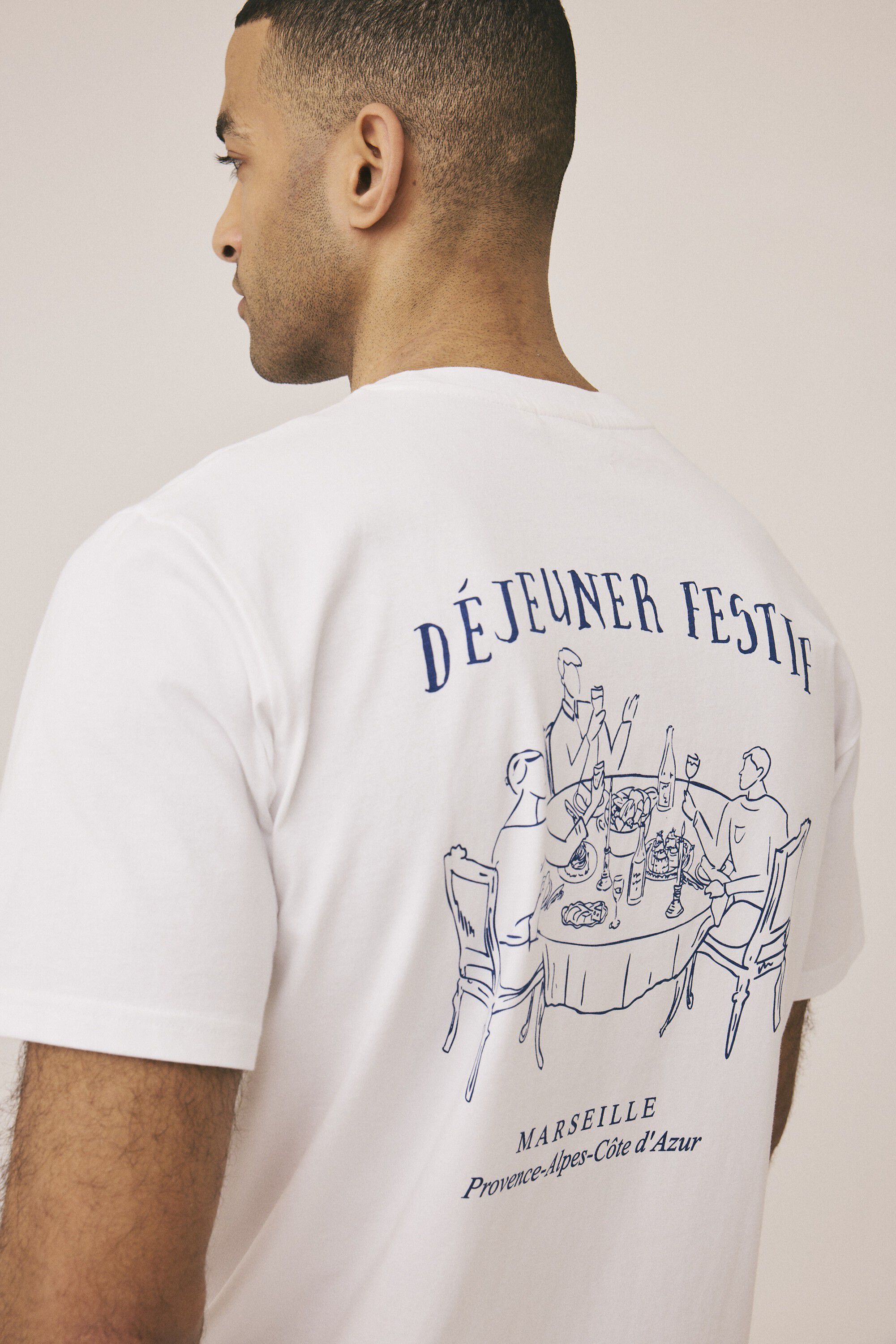 Dejeuner printed t-shirt GOTS