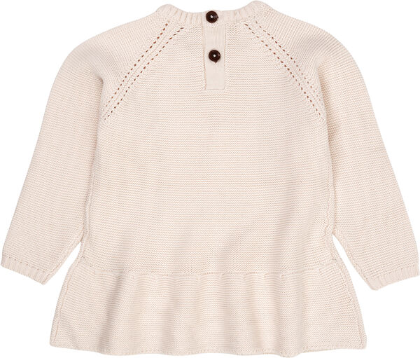 KNITTED PULLOVER W. FRILL