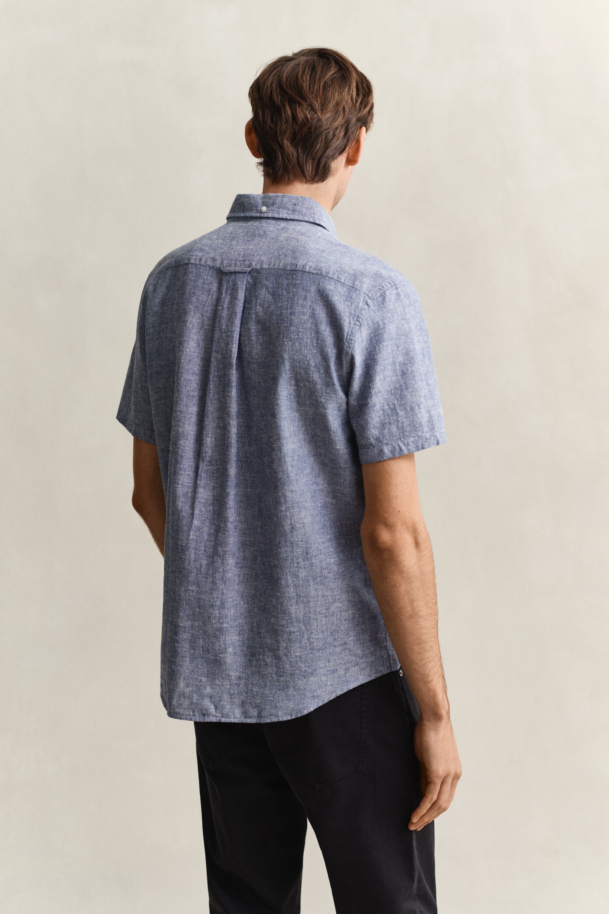 REG COTTON LINEN SS SHIRT