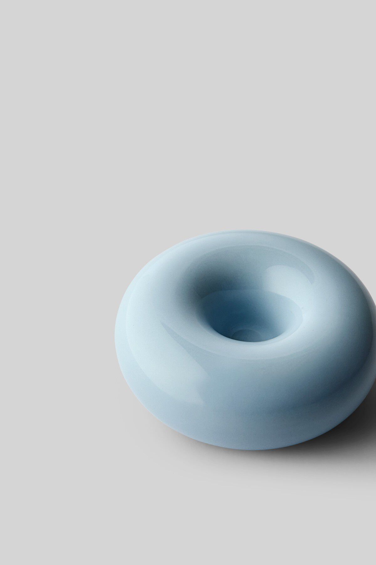 BOB CANDLE HOLDER, SMALL, LIGHT BLU