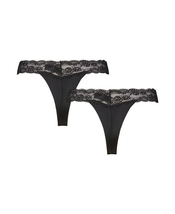 Maise 4 lace string 2-pack