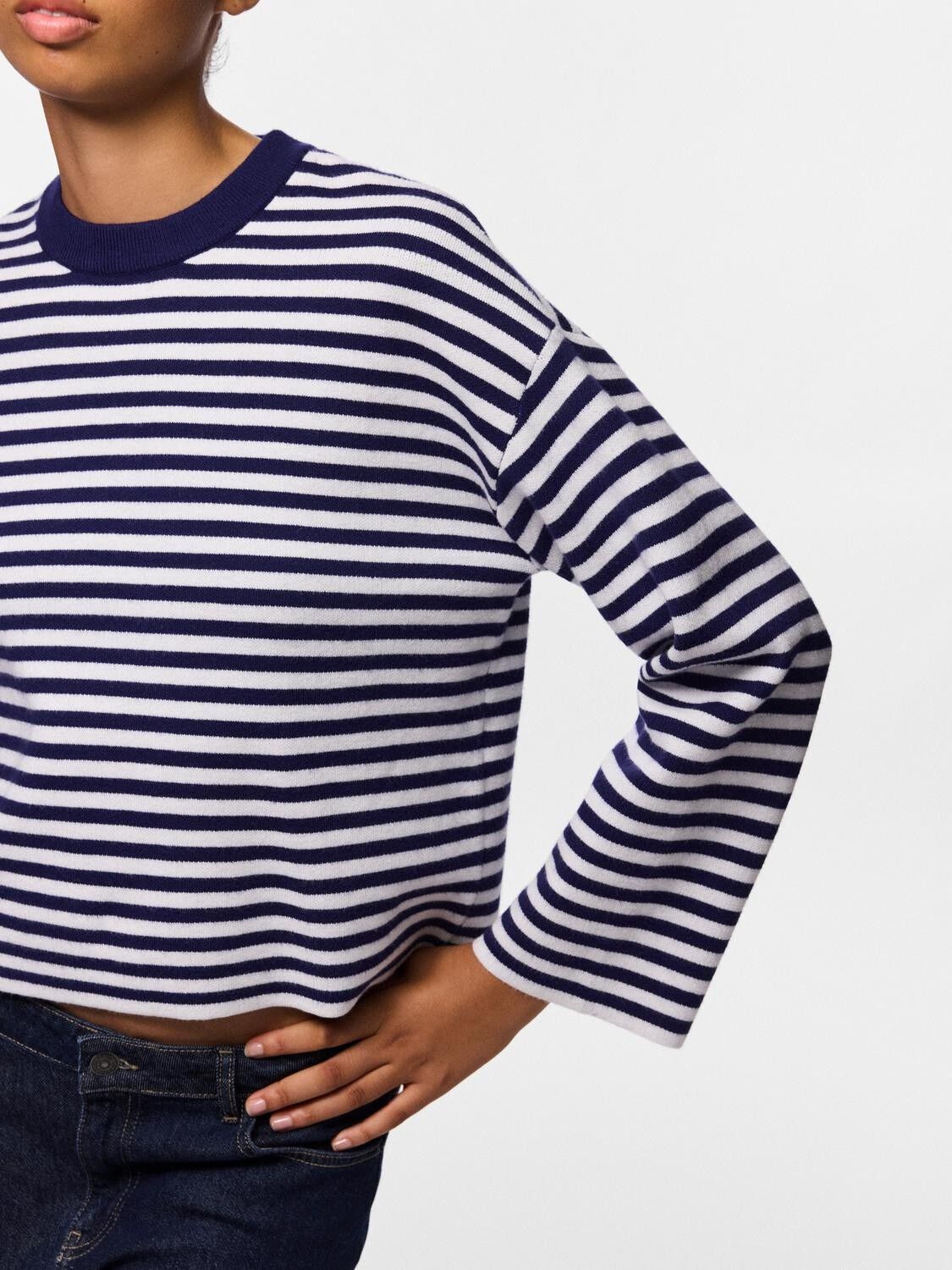 Pcjassy Ls O-Neck Knit Noos Bc