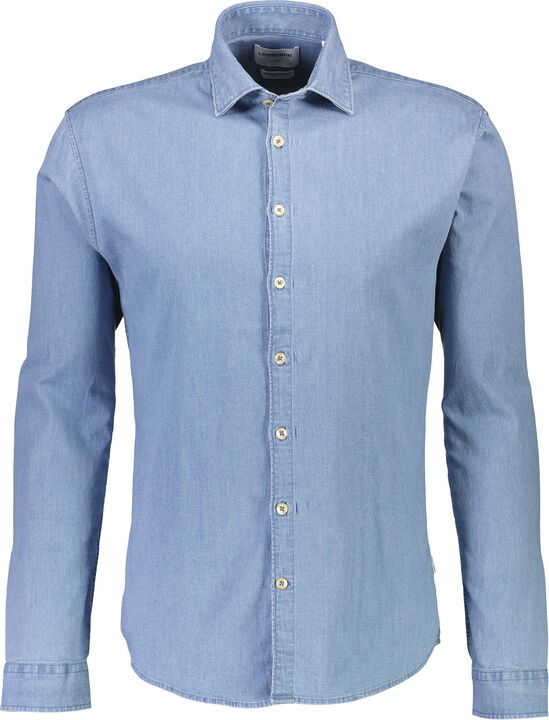 Soft indigo stretch shirt L/S