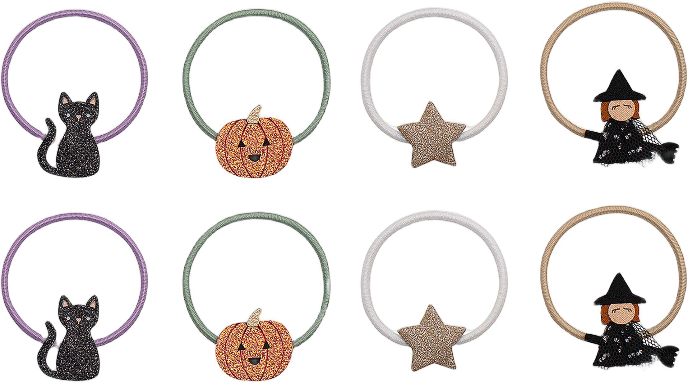 Mimi & Lula - 8 h&aring;relastikker - Mini Halloween