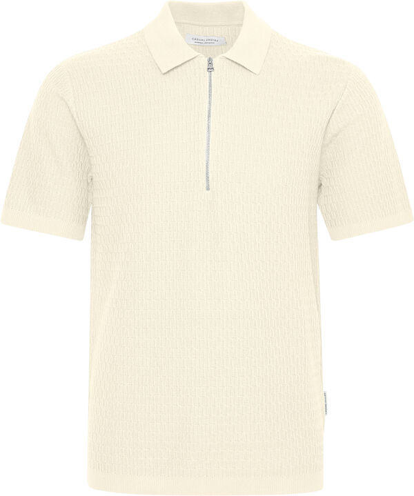 CFJOE SS structured polo knit