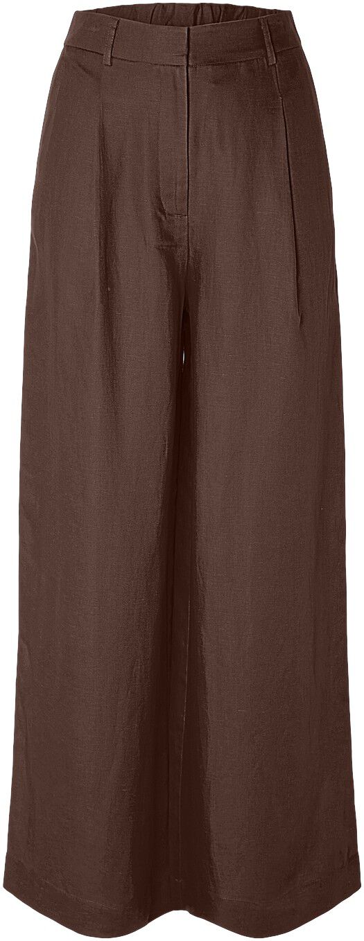 SLFLYRA HW WIDE LINEN BLEND PANT B