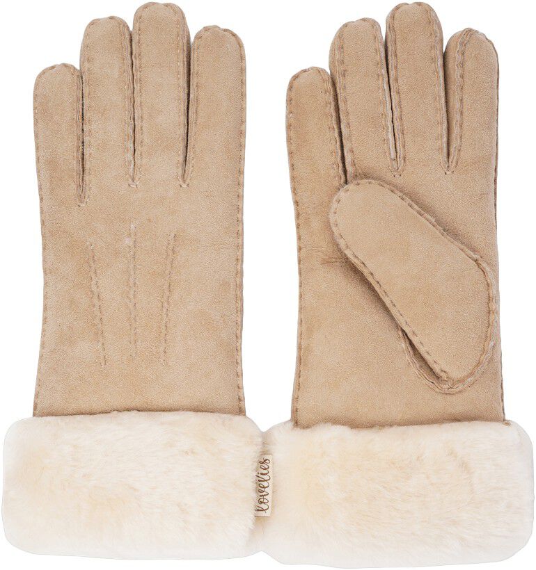 KELLY LONG - GLOWES - SHEEP SKIN W/ SHEARLING CUFF