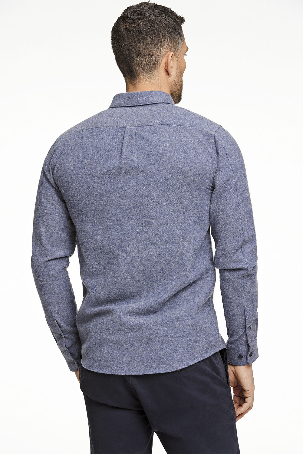 Brushed twill shirt L/S