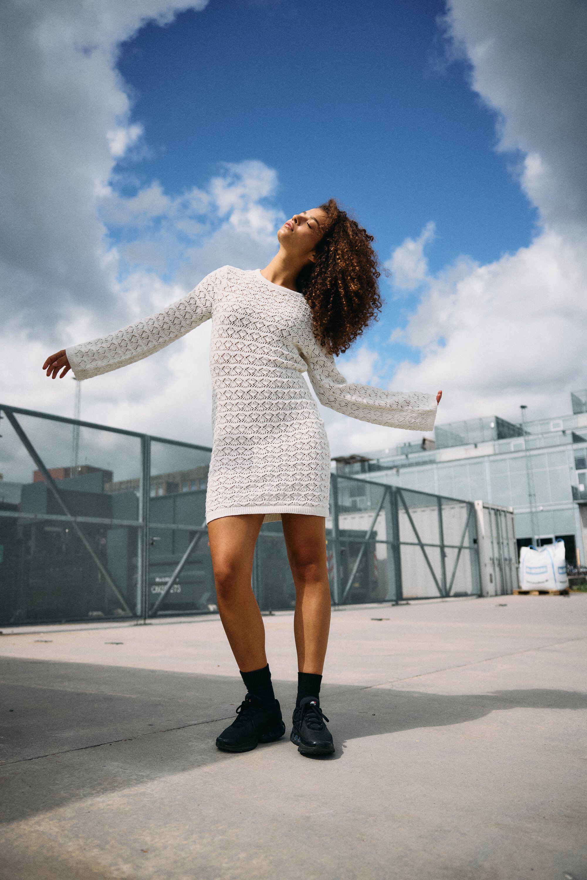 Nmlaika L/S Flared Sleeve Knit Dress Fwd