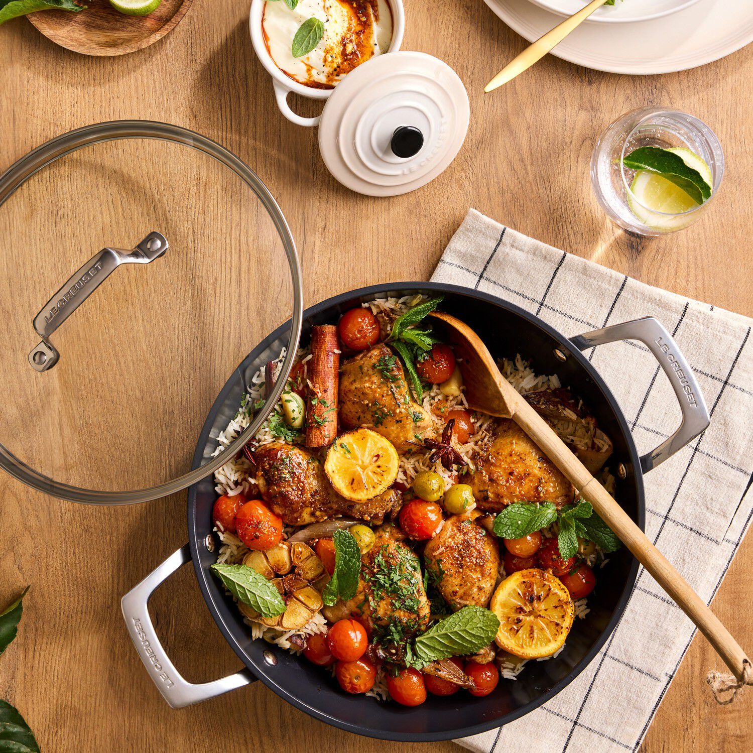 Ceramic Sautergryde m/l&aring;g 30cm