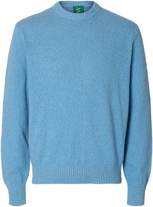 ANRRAGI BOUCLE LS KNIT CREW NECK