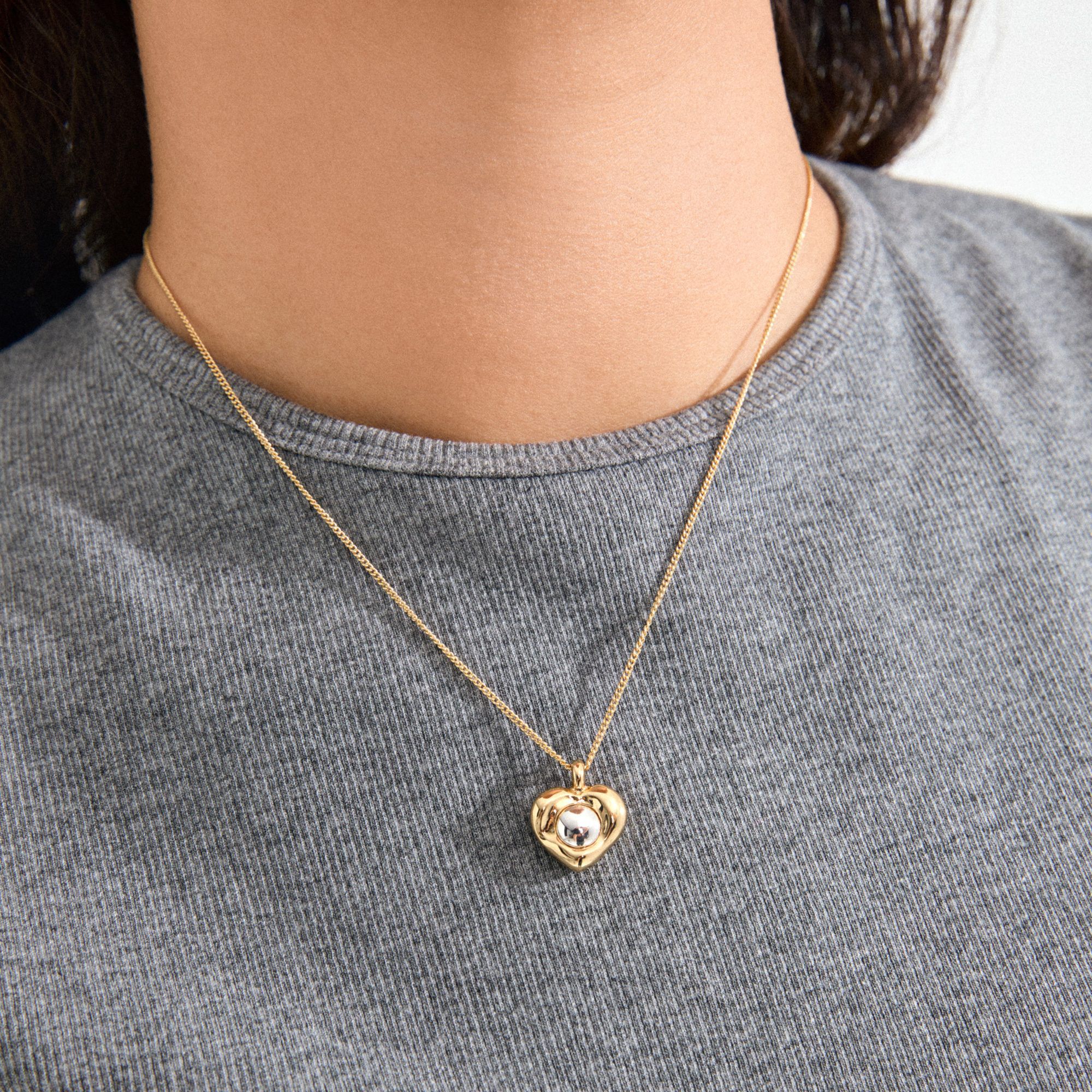 NOVA heart necklace gold-plated