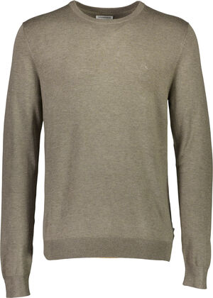 Mélange round neck knit