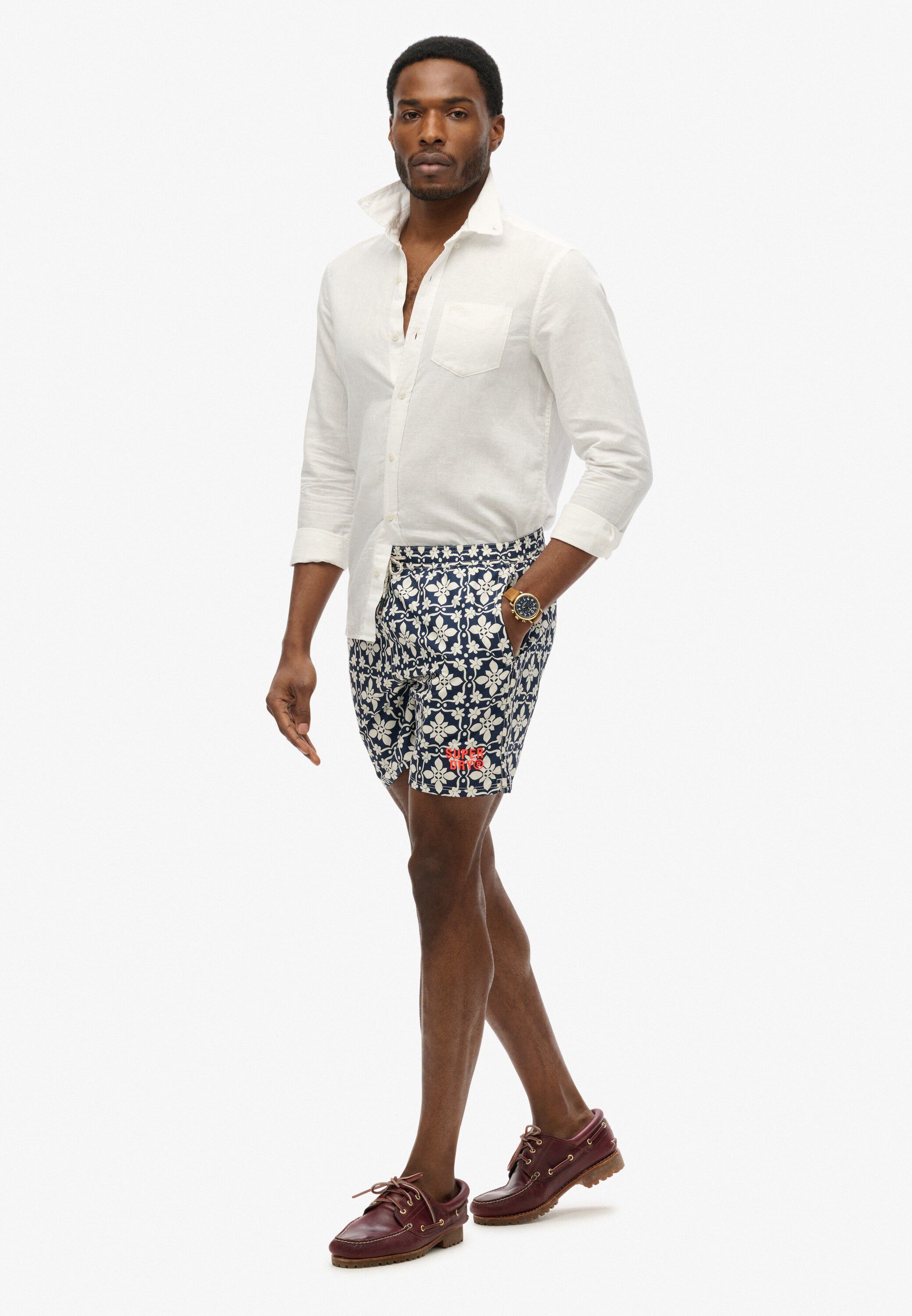 TILE PRINT 16 SWIM SHORT