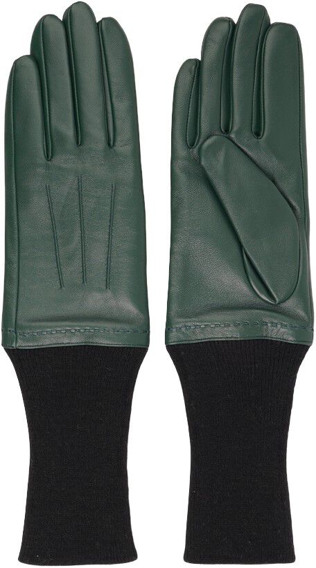UDINE - FEMININE LEATHER GLOVES W/ LONG KNIT CUFF & CASHMERE
