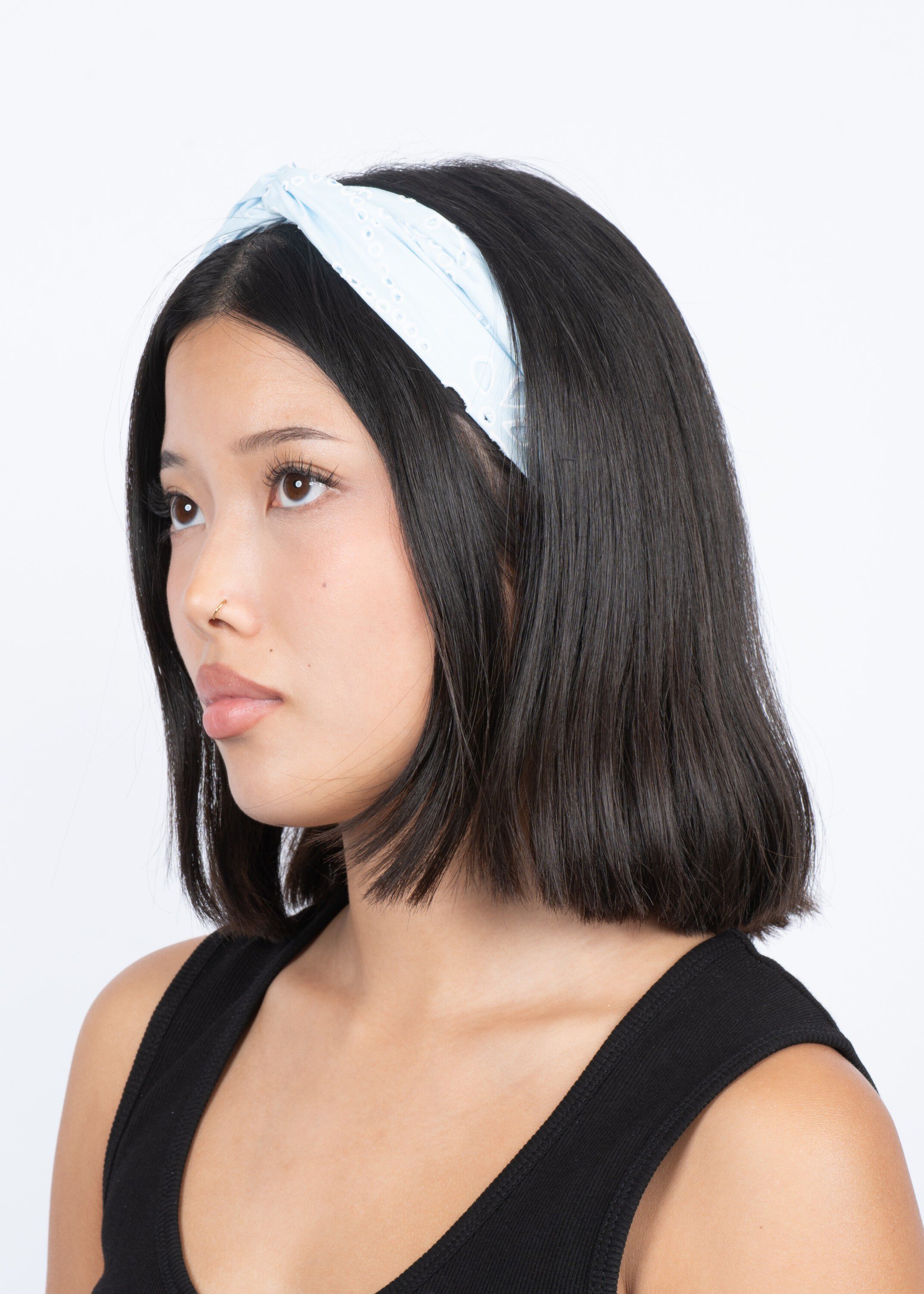 Floral Broderie Twist Headband