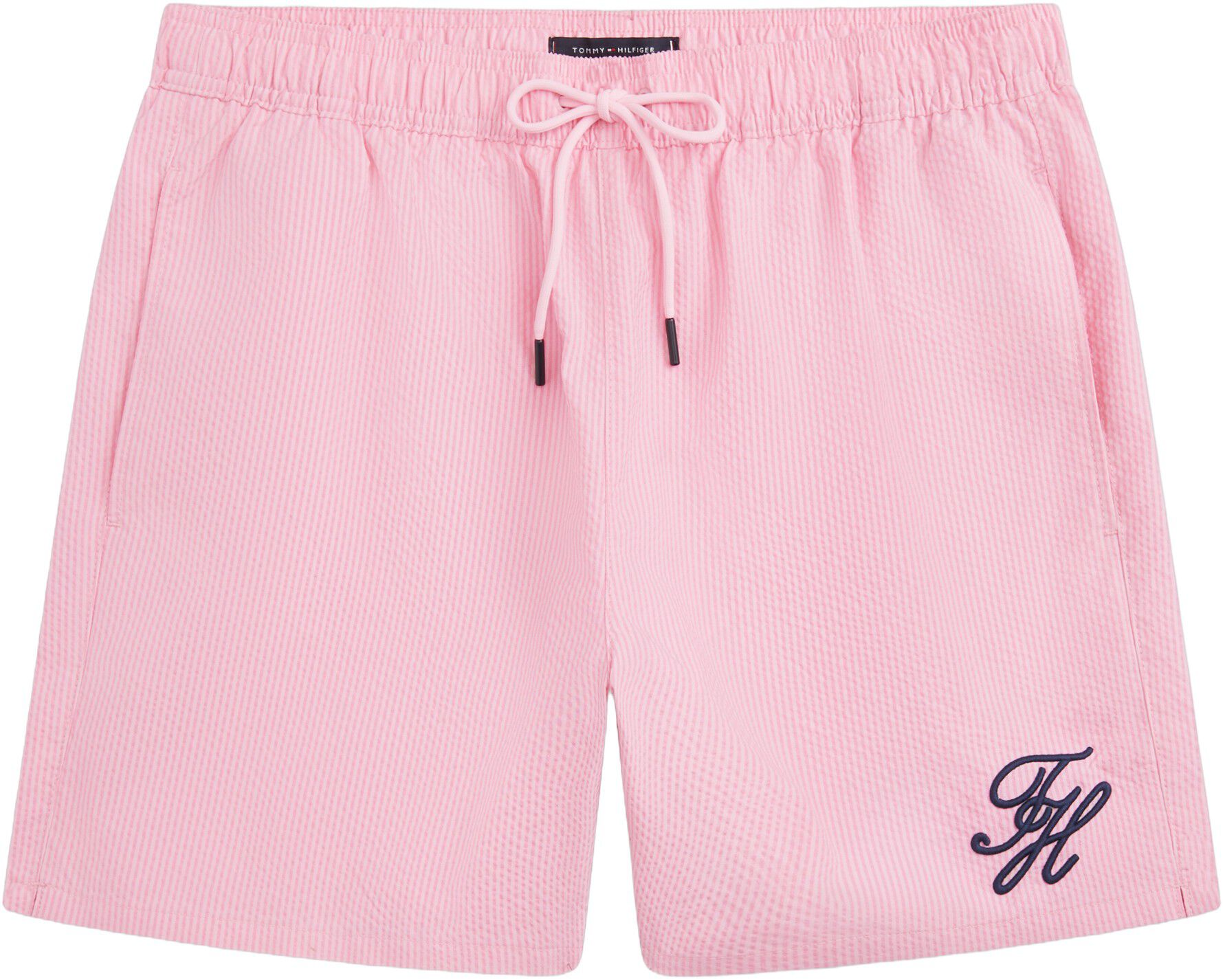 Ithaca Stripe Mid Length Swim Shorts