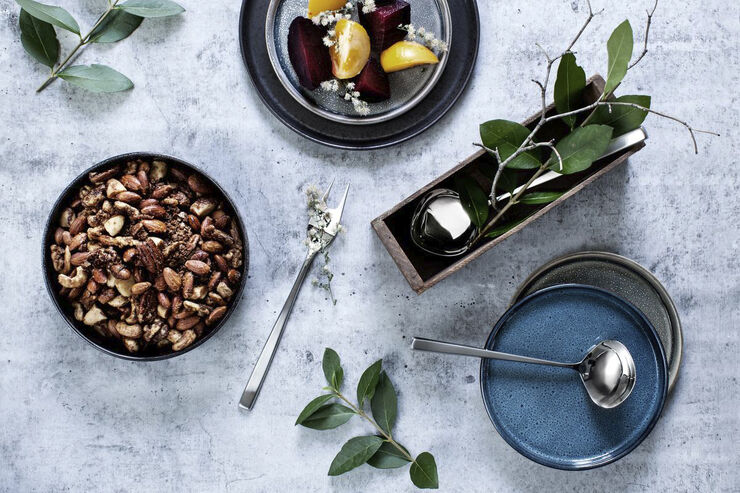 Serveringsskje Fuga 22,5 cm Matt/Blankt stål