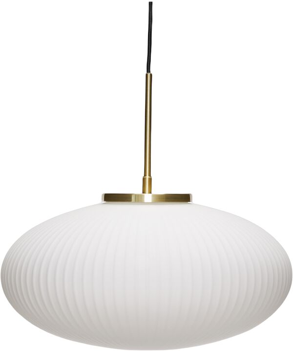 Serene Pendel Ellipse Hvid