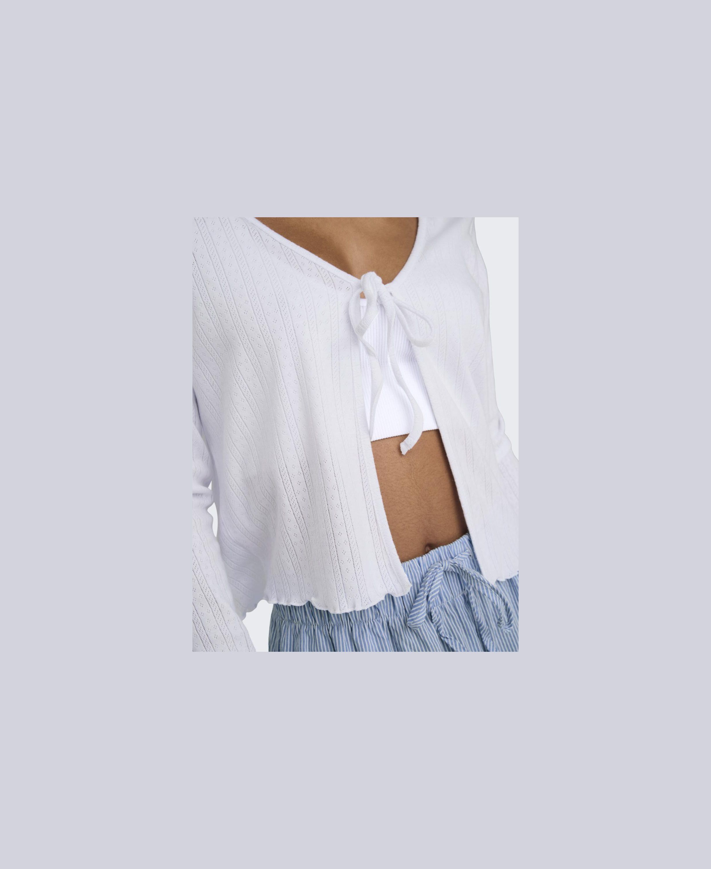 ONLCARLOTTA L/S STRING CARDIGAN JRS