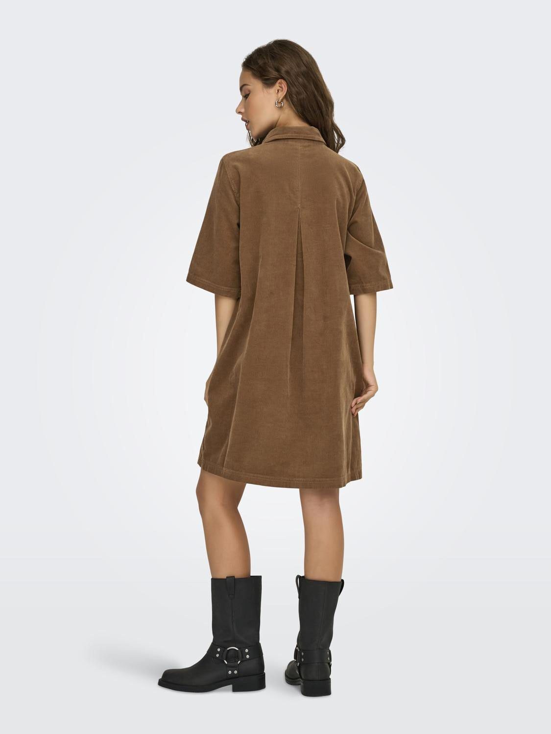 ONLGRY-NESSA S/S CORD DRESS PNT