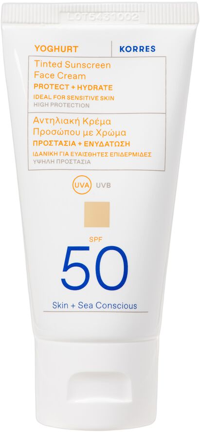 Yoghurt Tinted Sunscreen Face Cream SPF 50