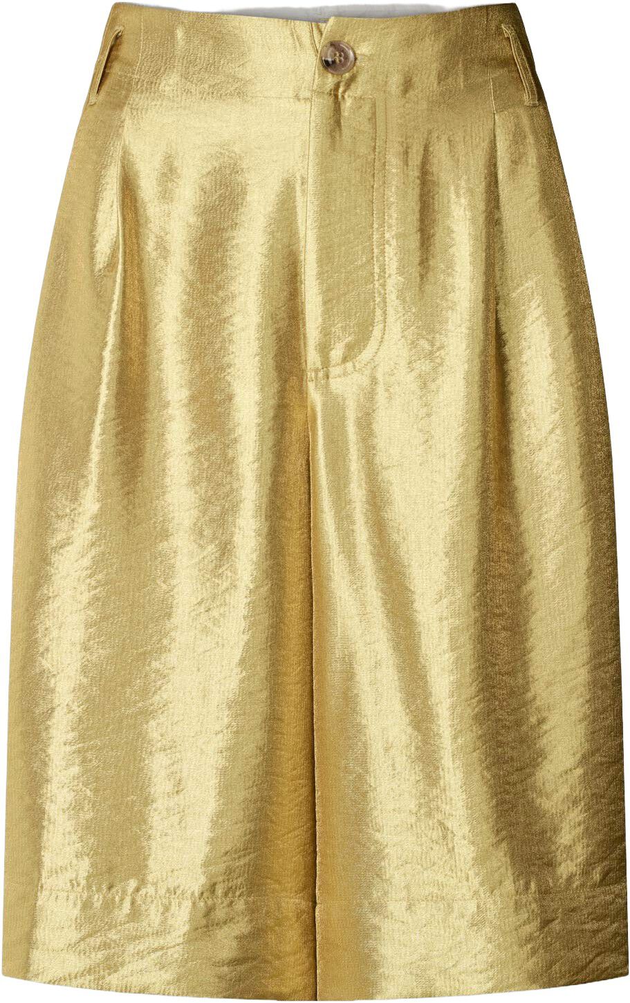 Woven gold shorts - Feliza