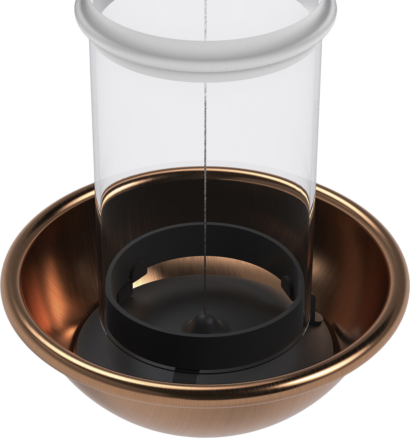 De luxe fuglefoderautomat kopper