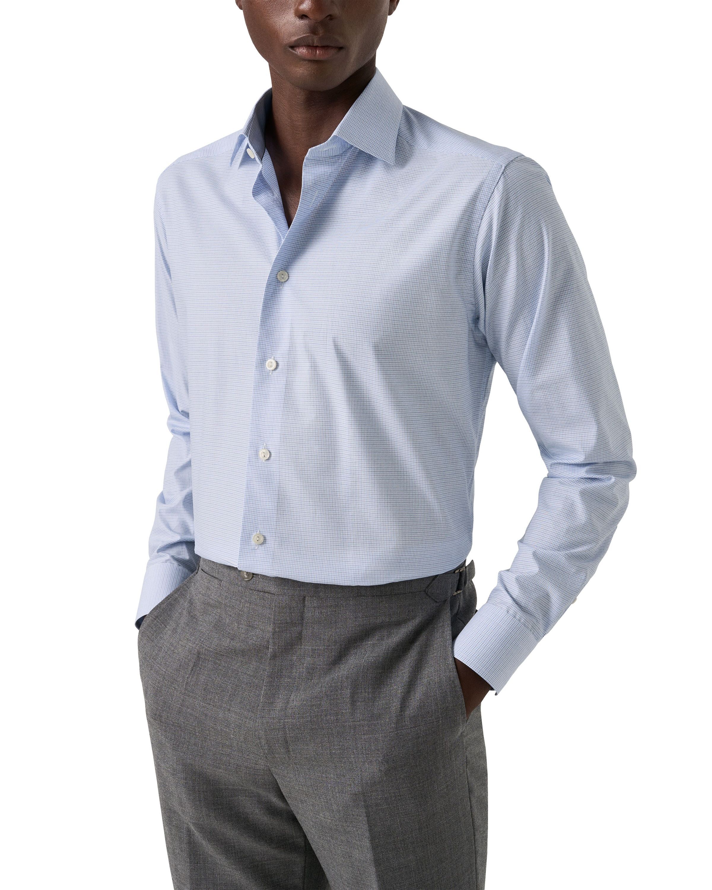 Contemporary Fit Check Twill Shirt