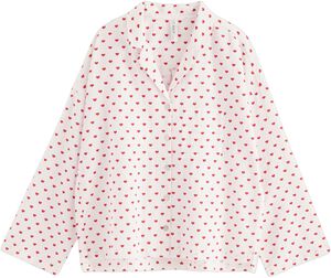 Pyjama shirt in seersucker with lon