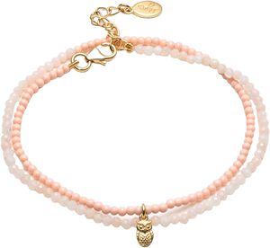 Pink Opal Wisdom Wrap Bead Bracelet