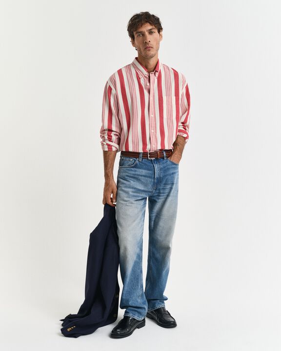 REL SEERSUCKER WIDE STRIPE SHIRT