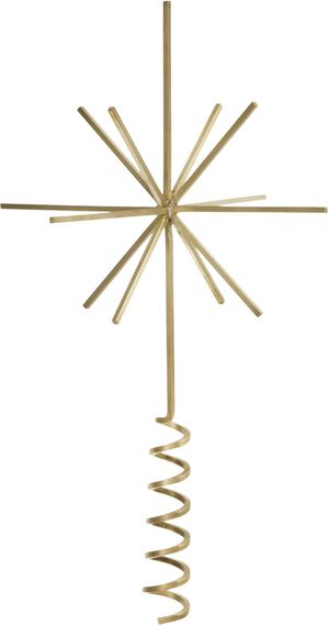 Brass Christmas Tree Top Star
