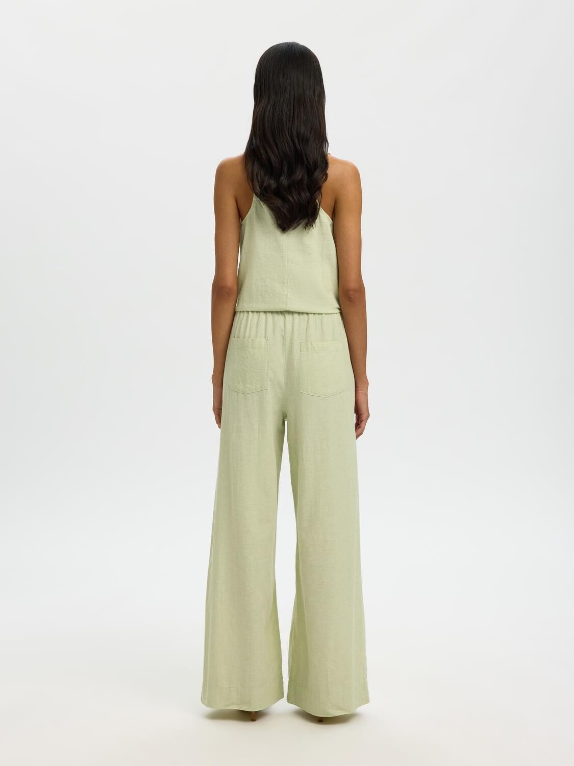 Slwluisa Mw Wide Linen Blend Pant Noos