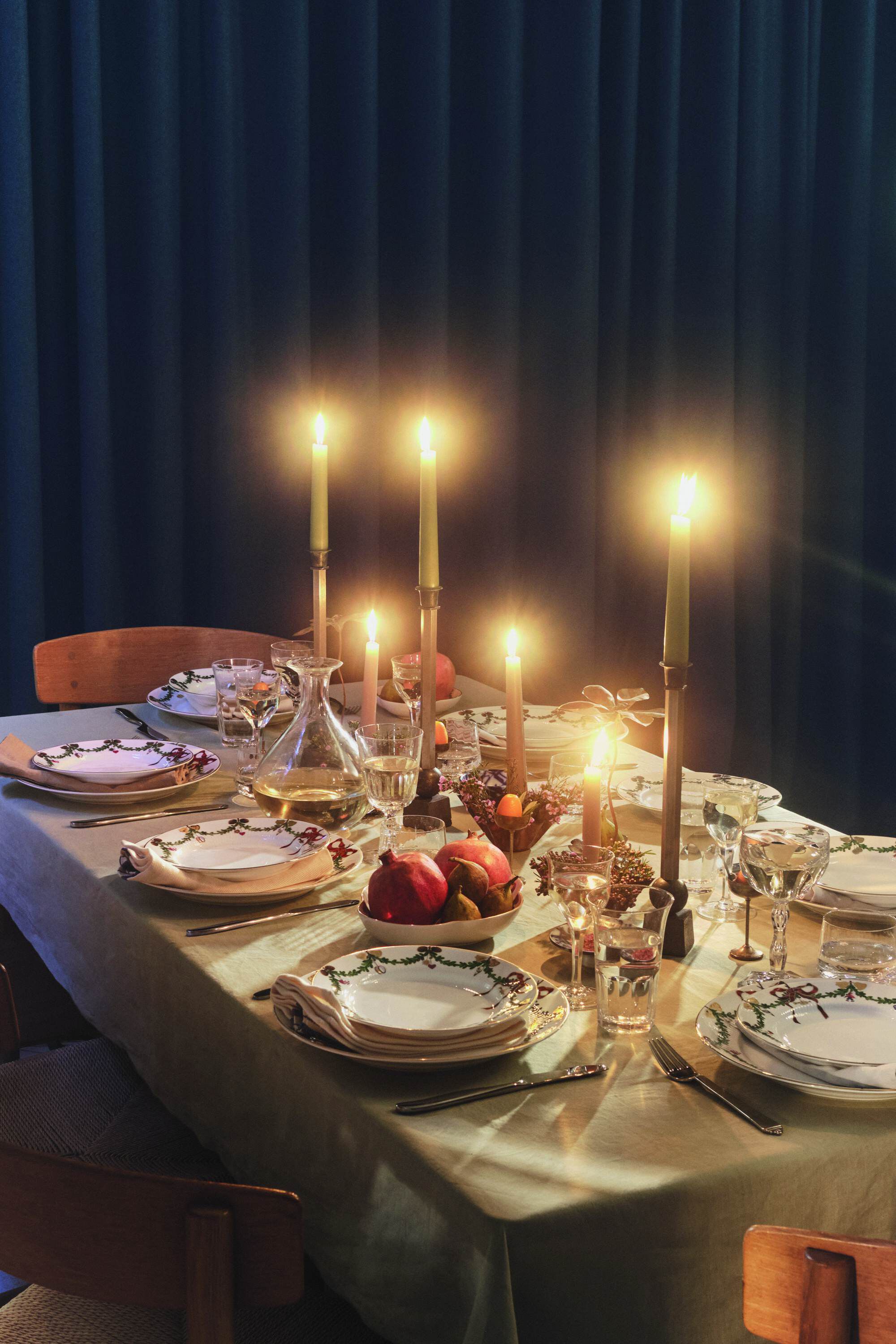 Stjerne Riflet Jul 22 cm. fad