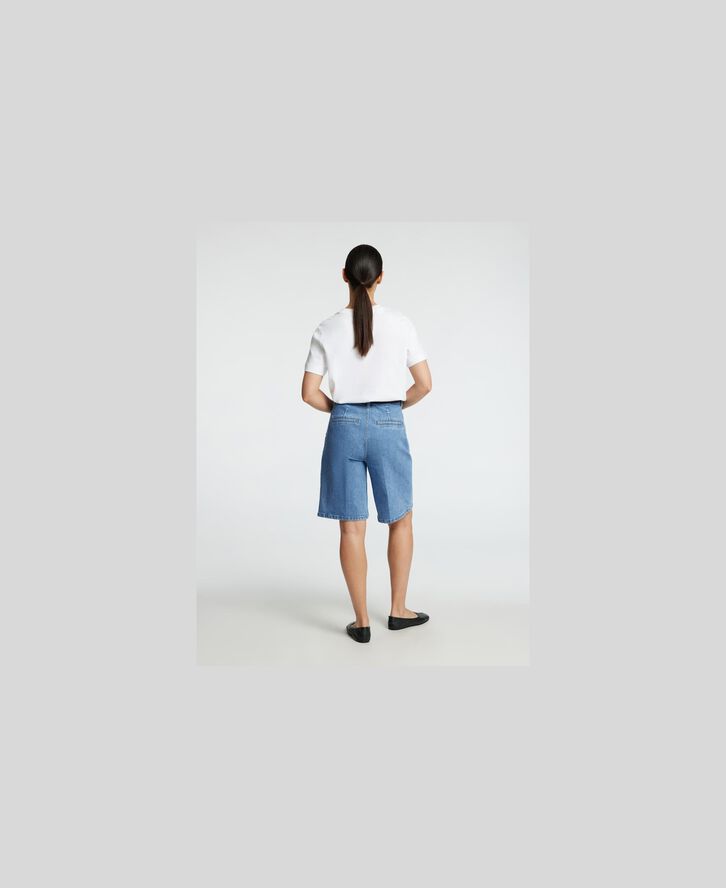 SLFEVELYN HW BERMUDA DENIM SHORTS