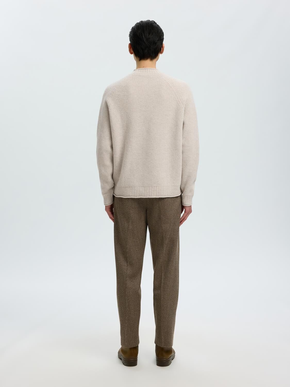 Slmdomestic Ls Knit Crew Neck