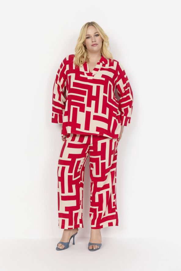 Curvy WA-ALVA 1 Bluse Rød