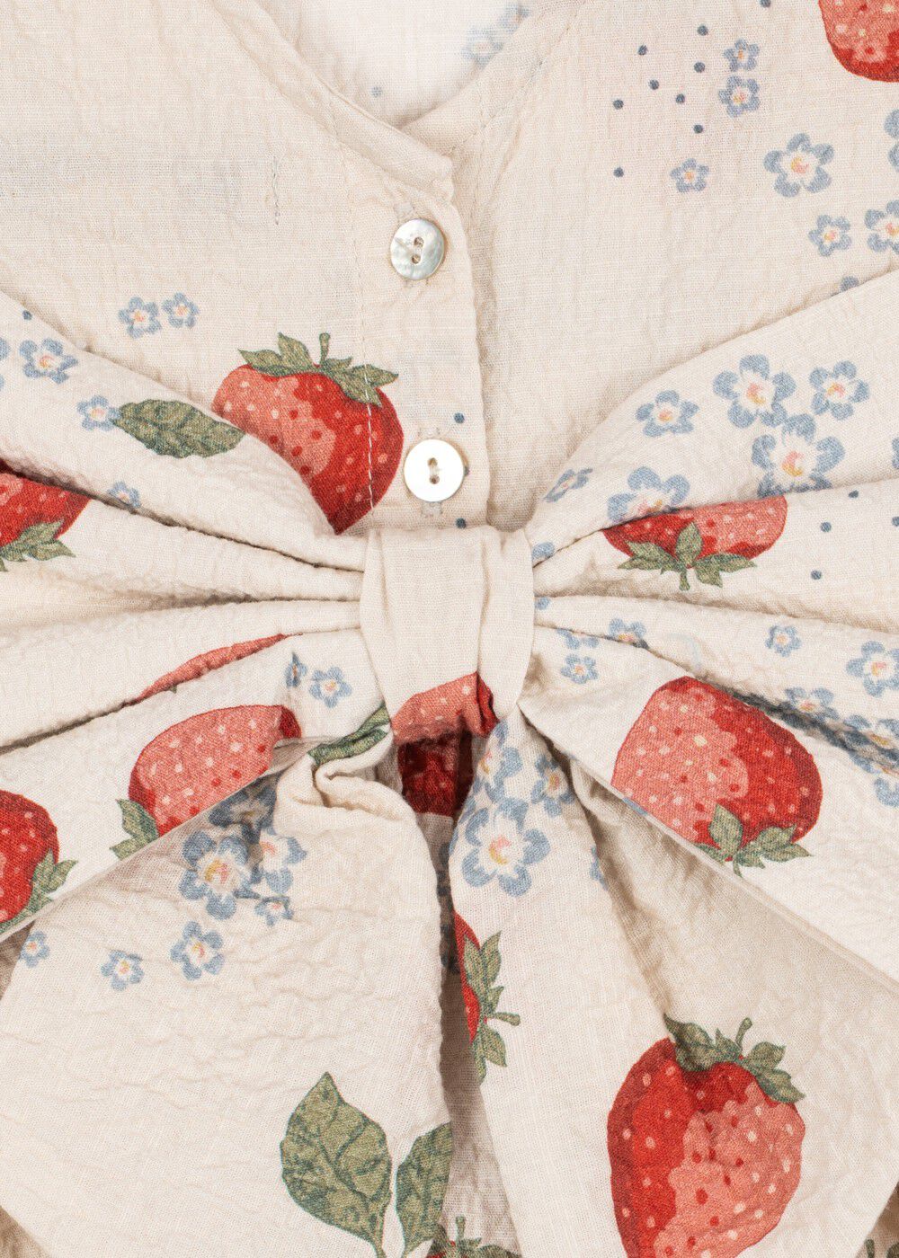 AVA SS BOW DRESS GOTS