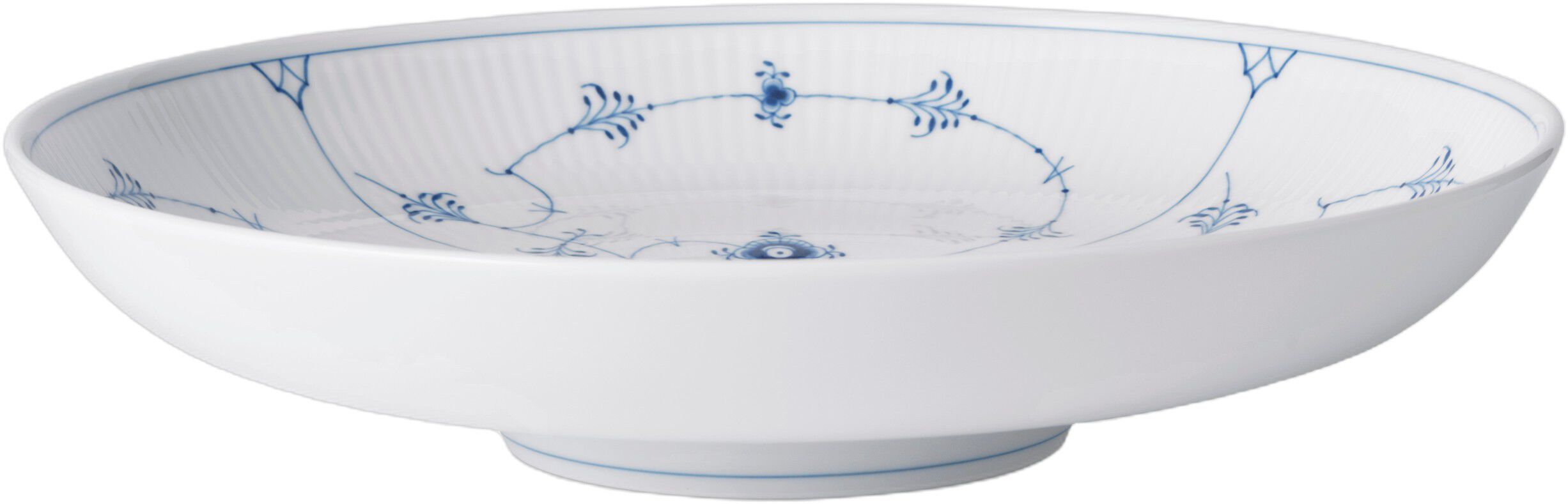 Musselmalet Riflet fad 34 cm