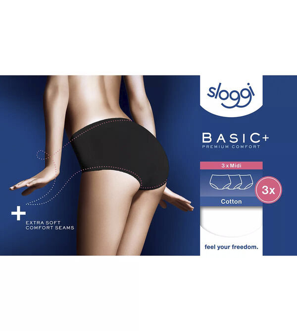 sloggi Basic+ Midi 3P
