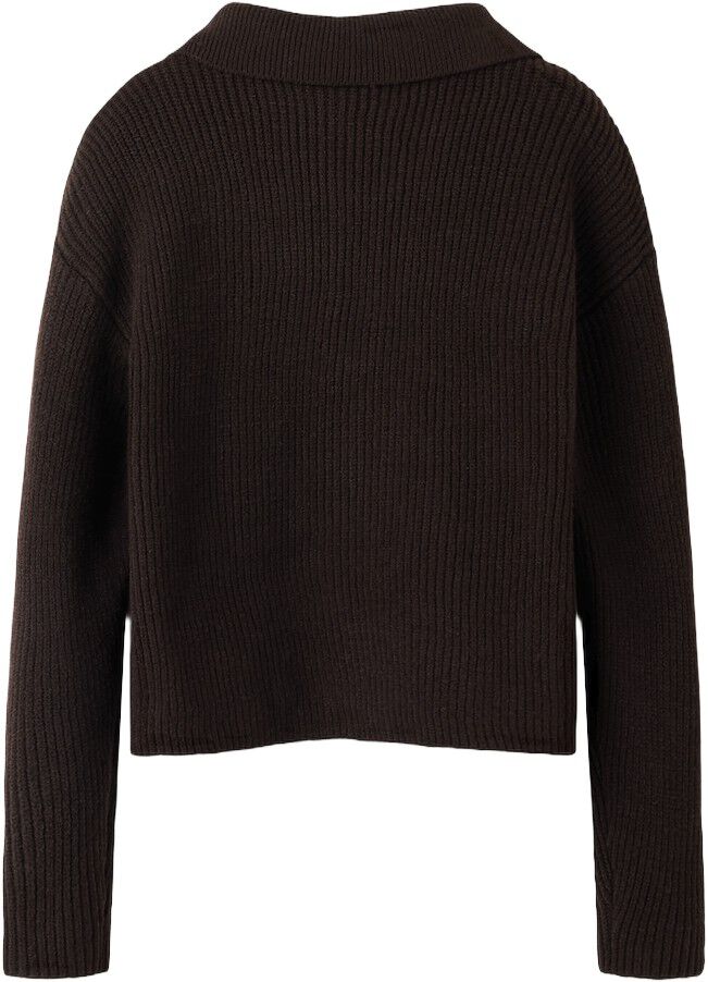 NKFNIA LS LOOSE POLO KNIT LNOOS